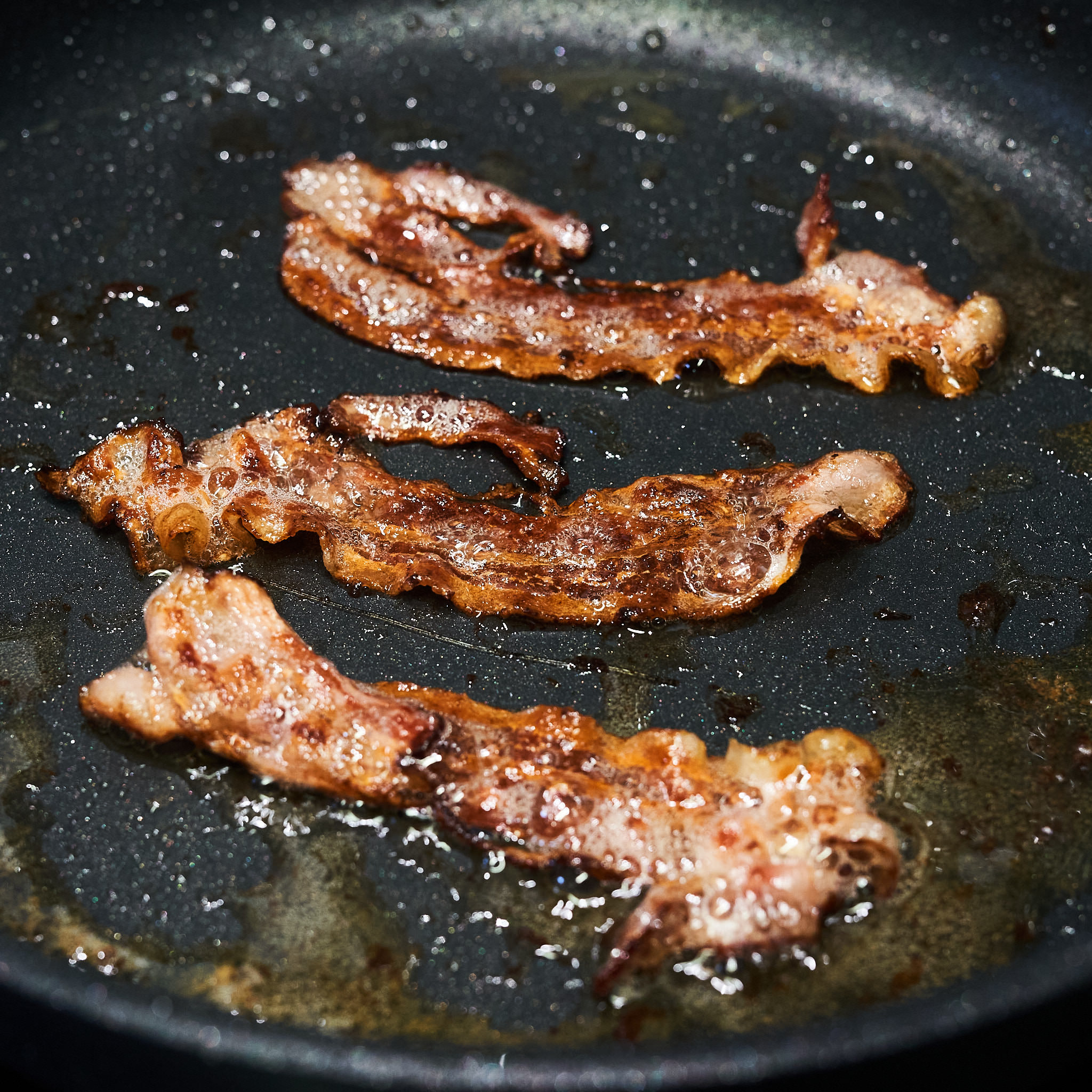 Hamburger-Speck vom Metzgermeister Hamburger-Speck wird knusprig angebraten