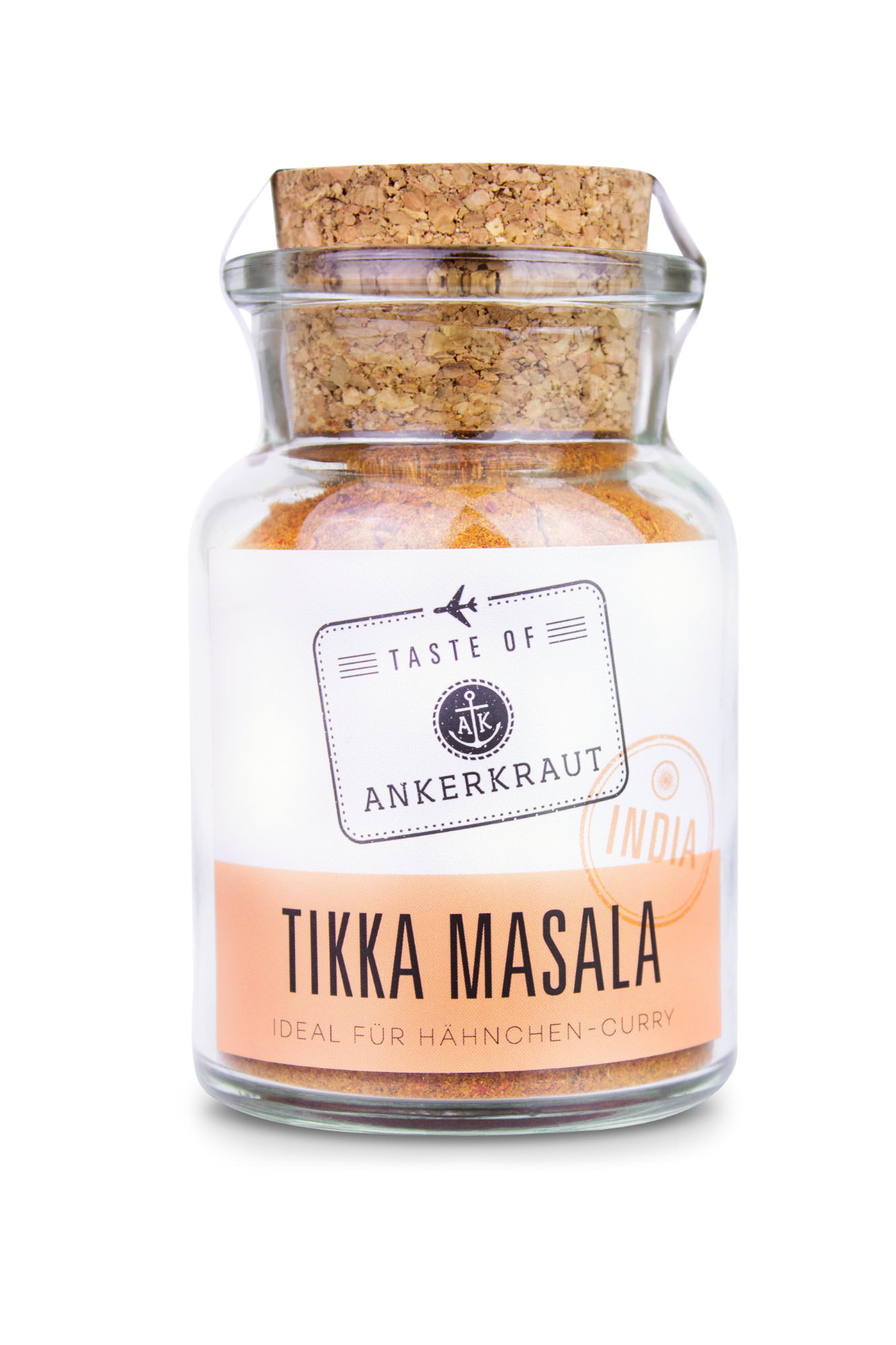 India - Tikka Masala, in a cork jar