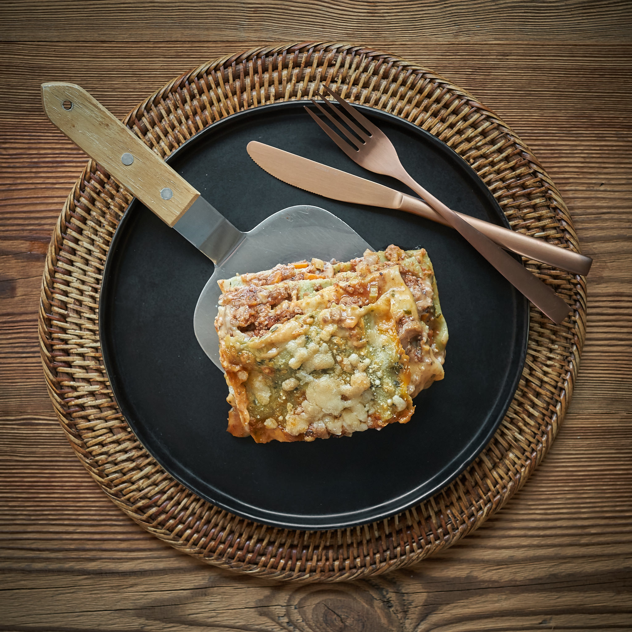 Lasagne mit frischem Faschierten von Fitmeat